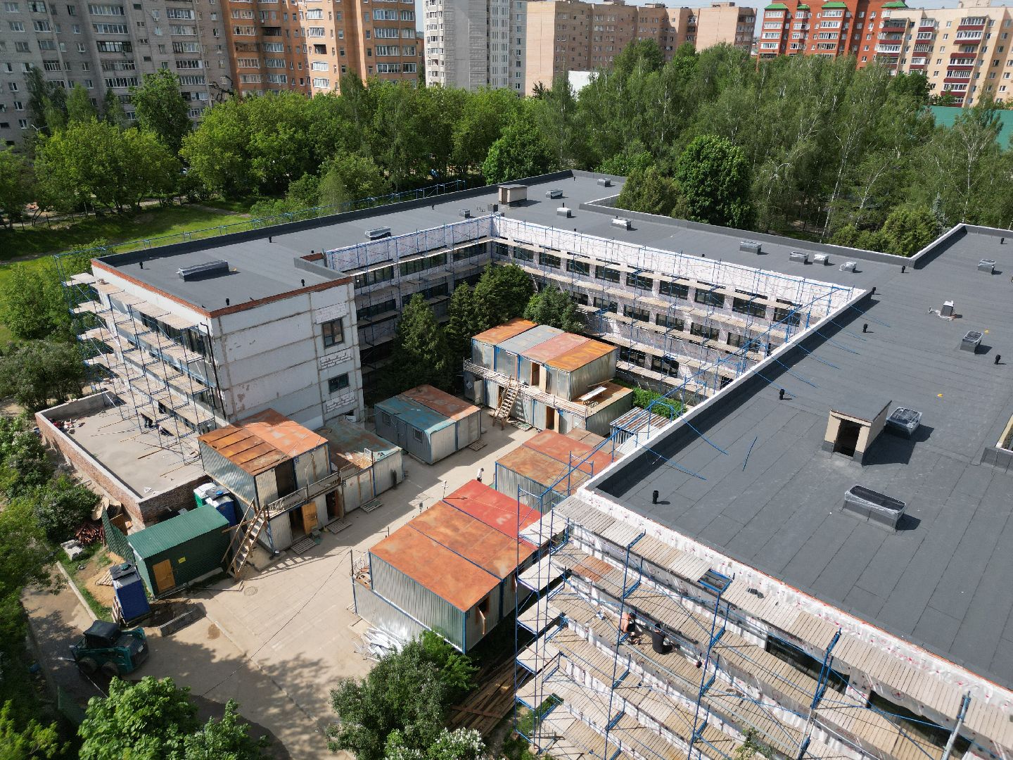 видео с коптера, ремонт лицея в истре, образование в истре,