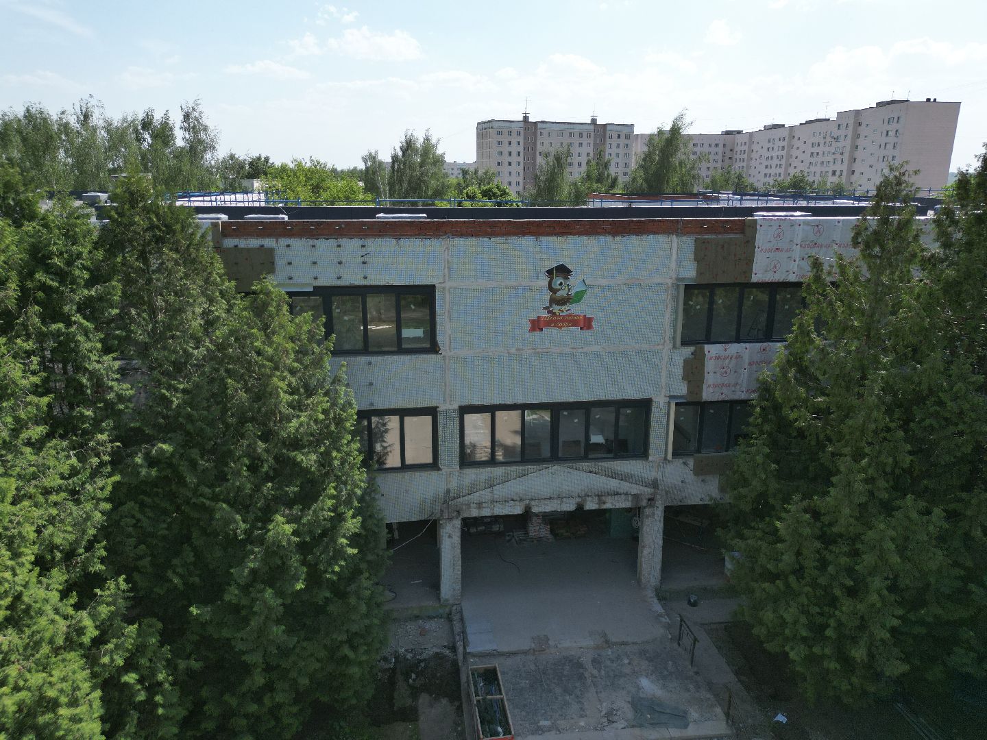 видео с коптера, ремонт лицея в истре, образование в истре,