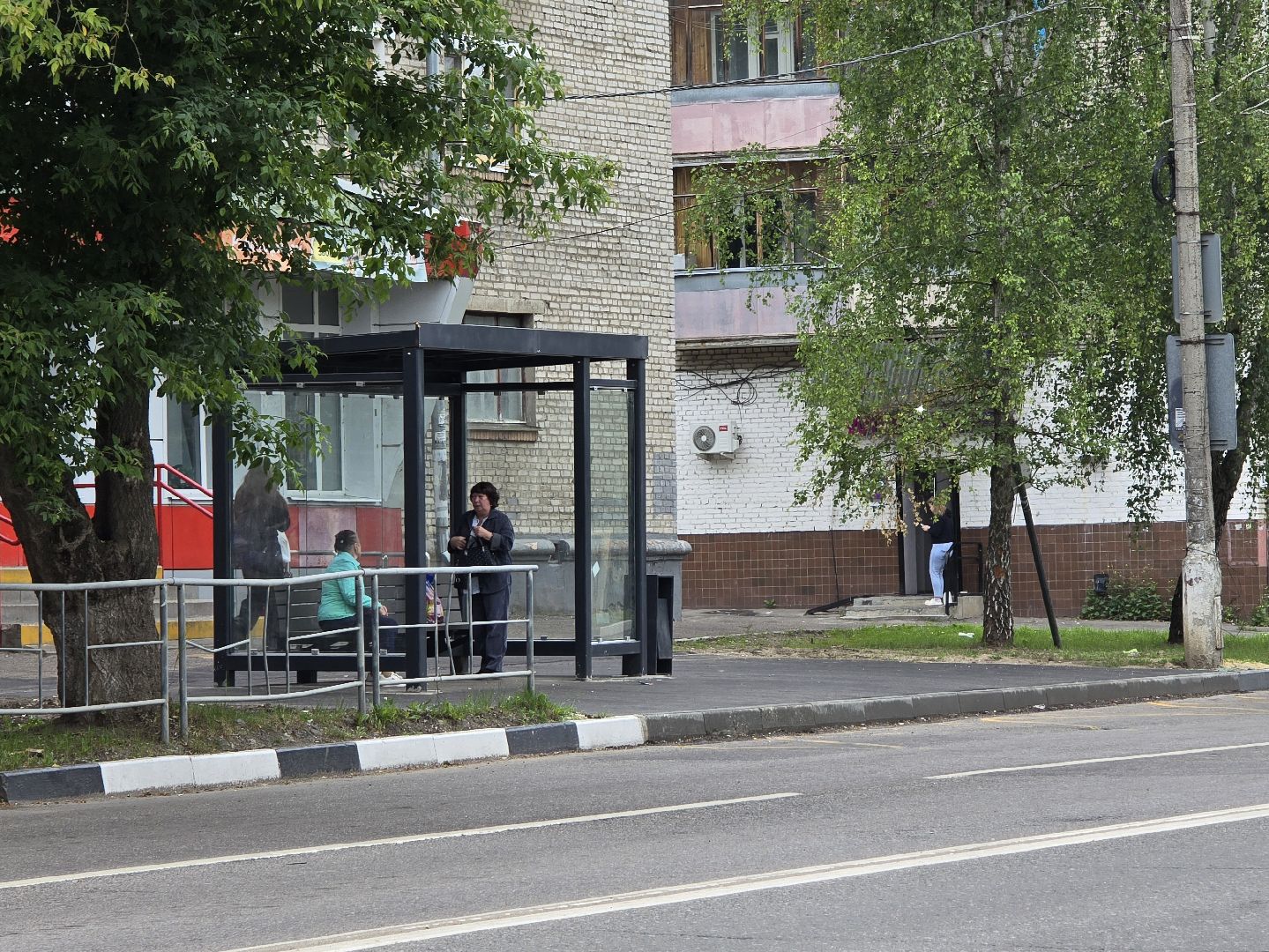Коломна, автобусная остановка, автобусный павильон,