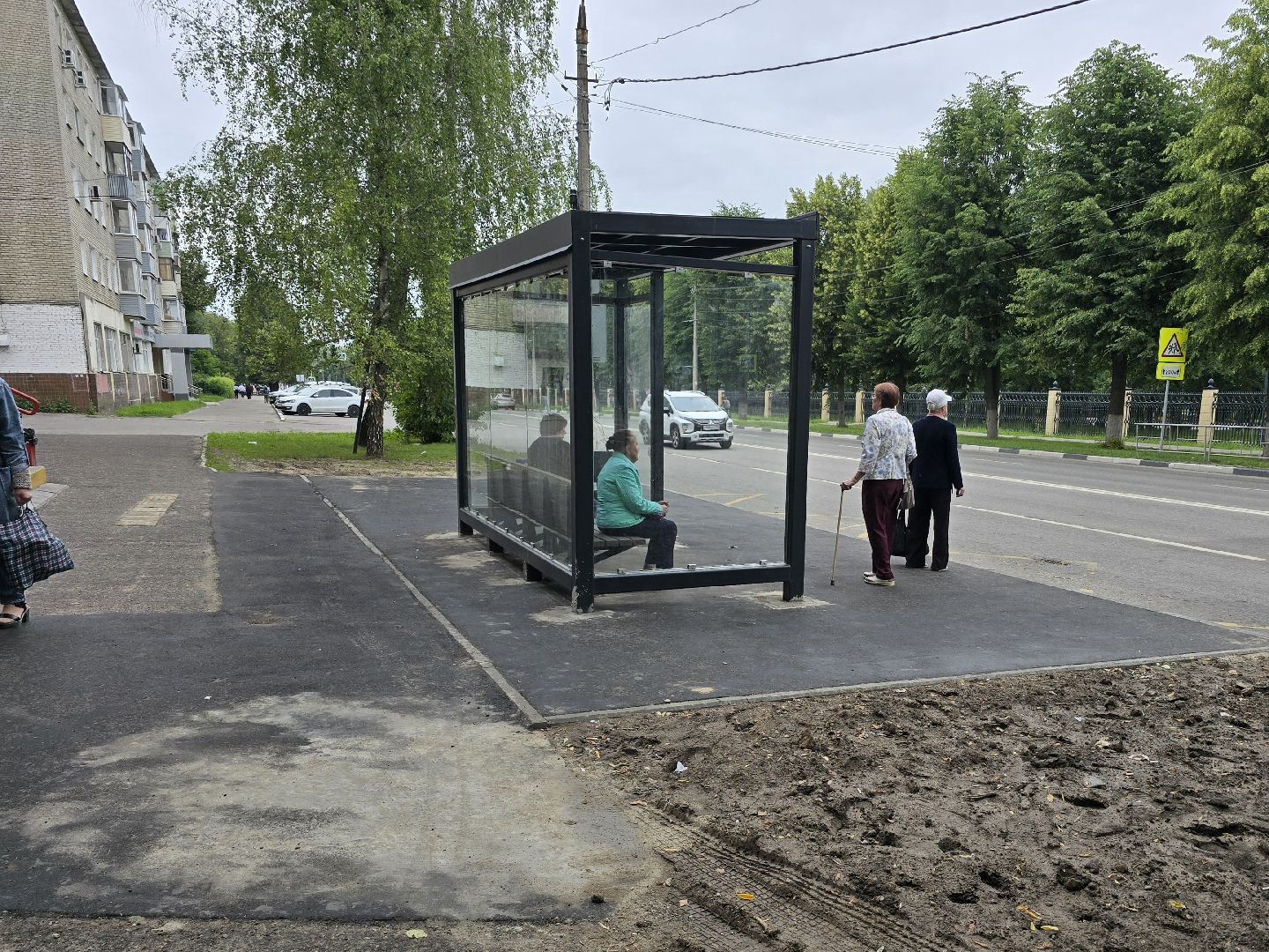 Коломна, автобусная остановка, автобусный павильон,