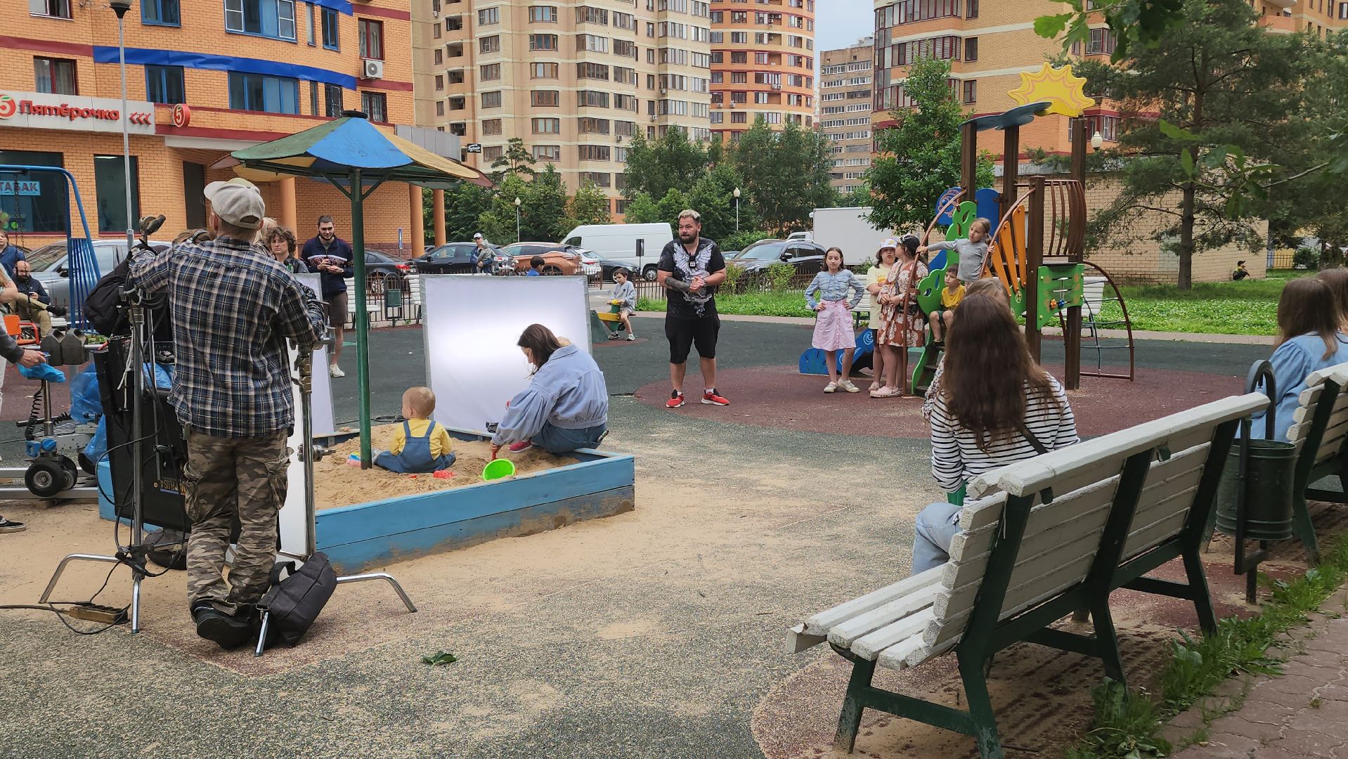 Реутов, съемки сериала, сашатаня, Андрей Гайдулян, Валентина Рубцова,