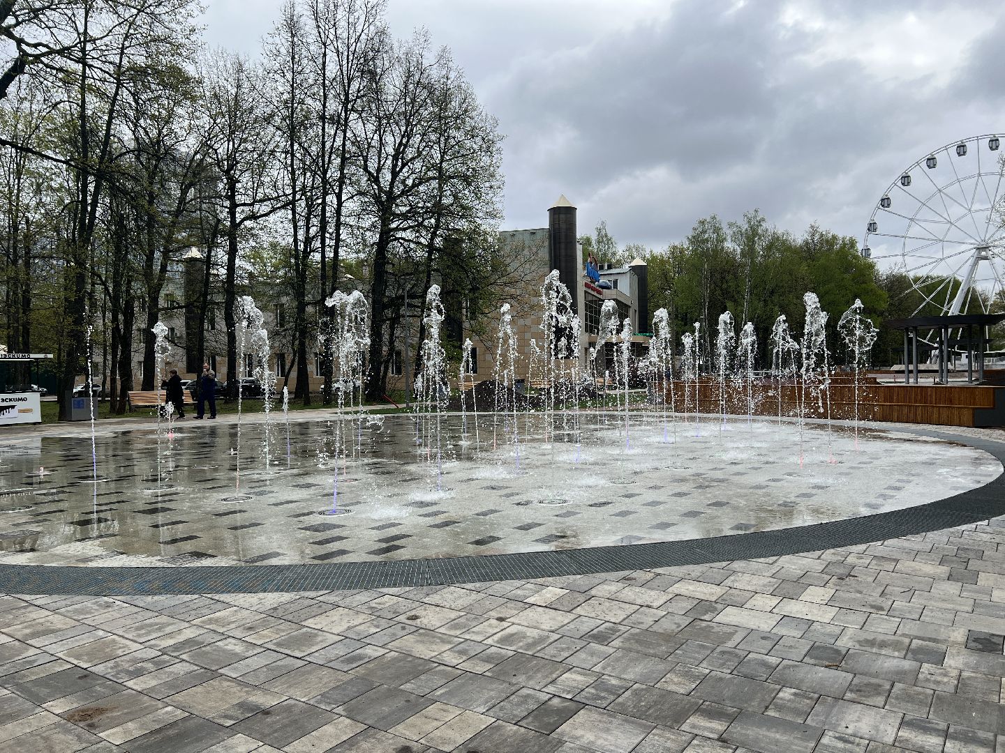 Химки, парк им. Толстого, фонтан, сухой фонтан, благоустройство