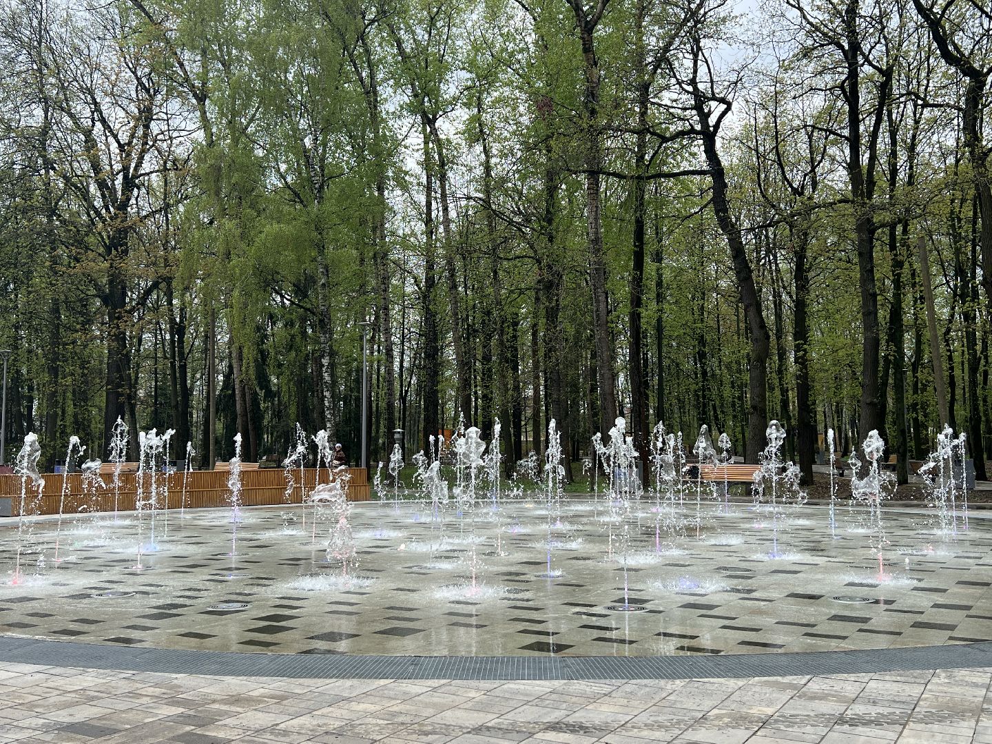 Химки, парк им. Толстого, фонтан, сухой фонтан, благоустройство