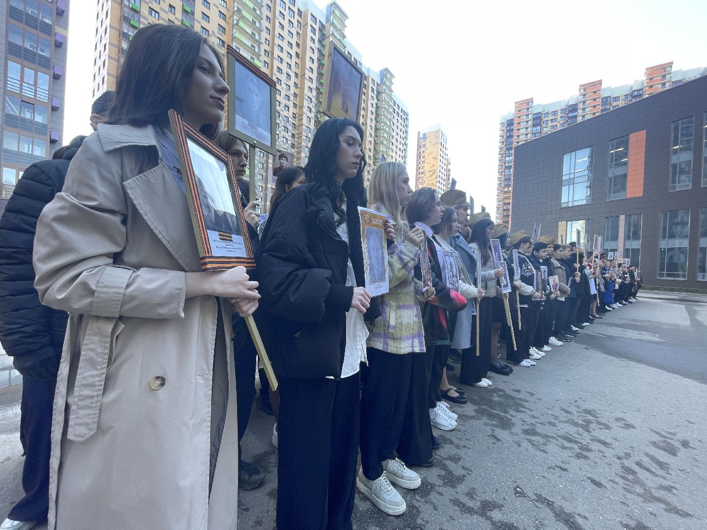 Одинцово, День Победы, бесссертный полк, школа, ветеран,