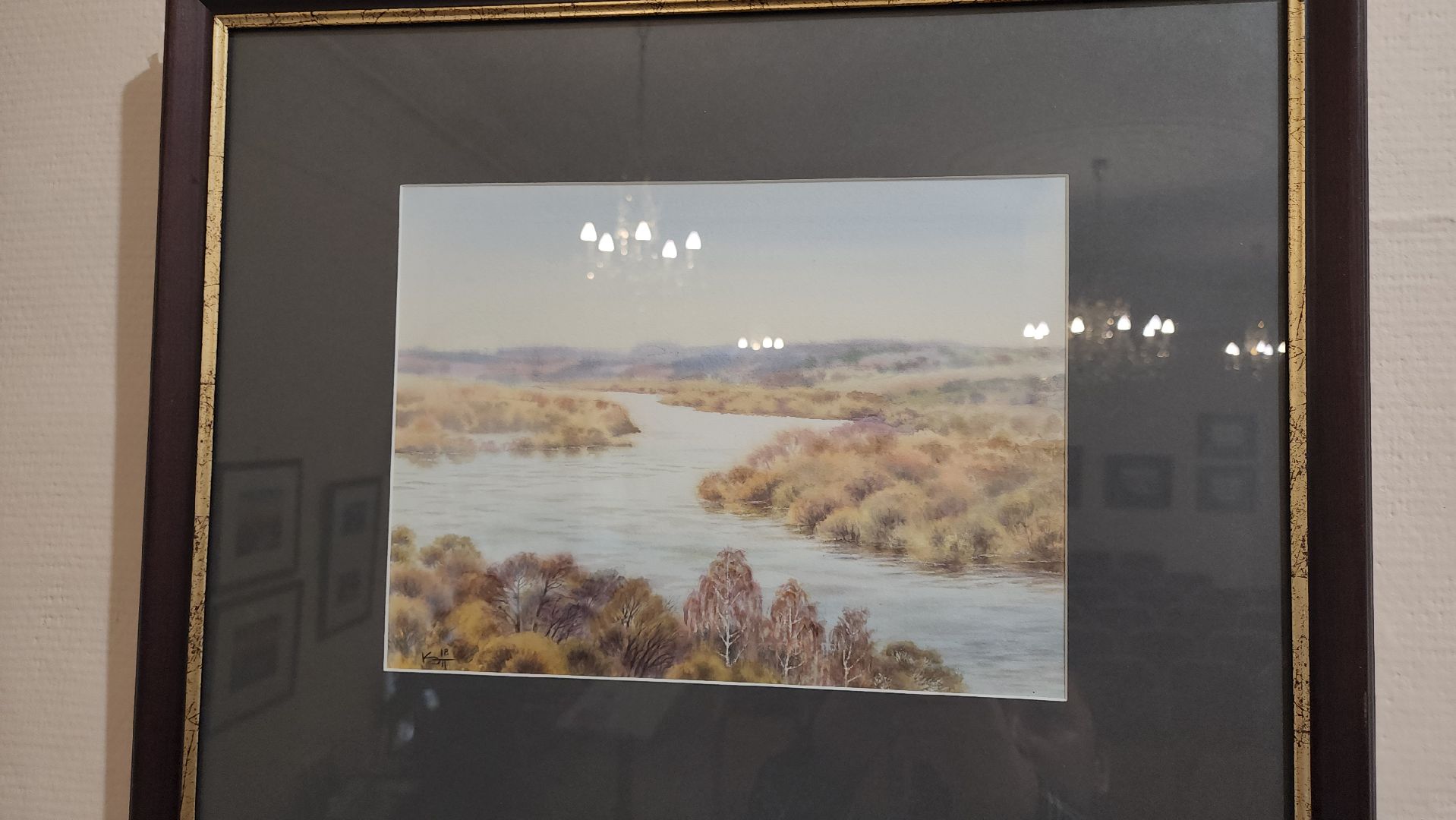 кашира, художественная выставка, краеведческий музей, картины, акварель , ока, пейзаж,