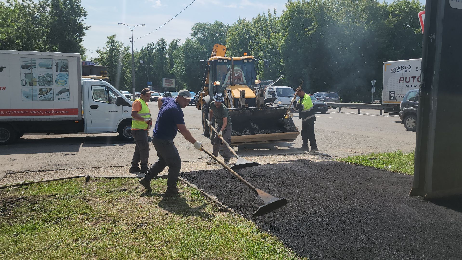 люберцы, подземный пешеходный переход, новый асфальт, ремонт тротуара,