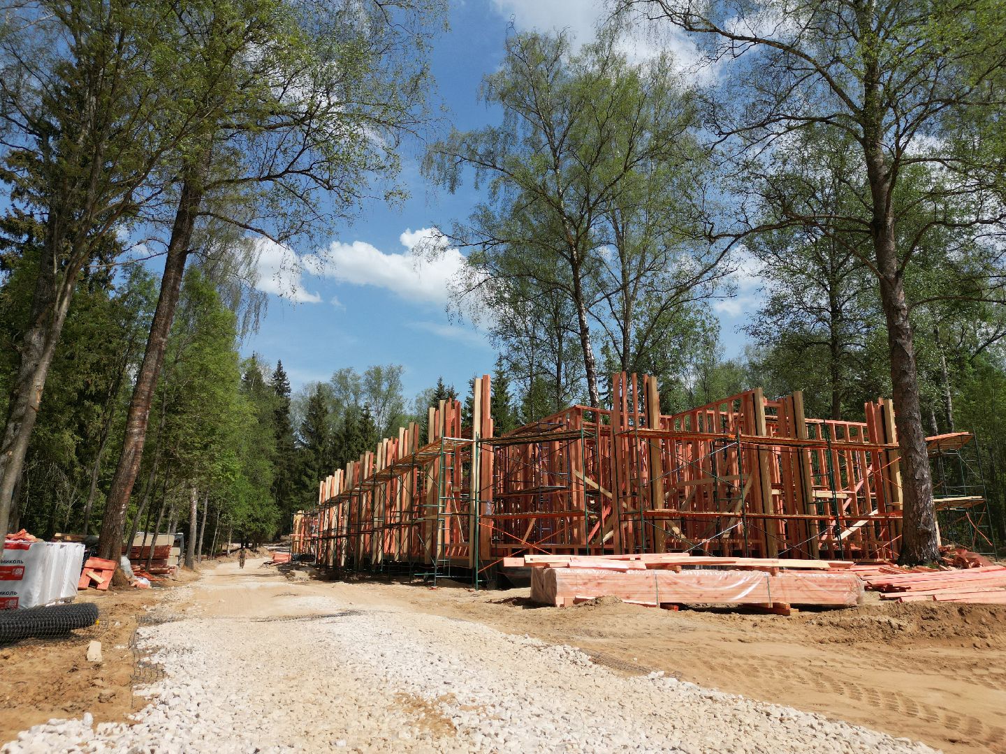 видео с коптера, лесопарк Соколка, благоустройство в истре,