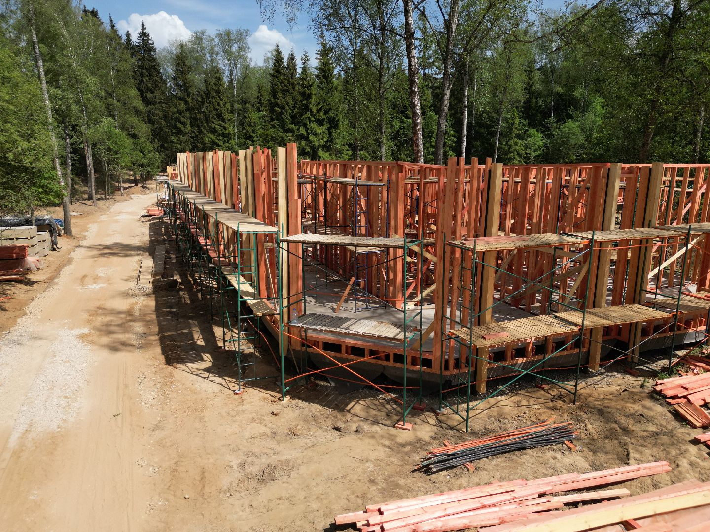 видео с коптера, лесопарк Соколка, благоустройство в истре,