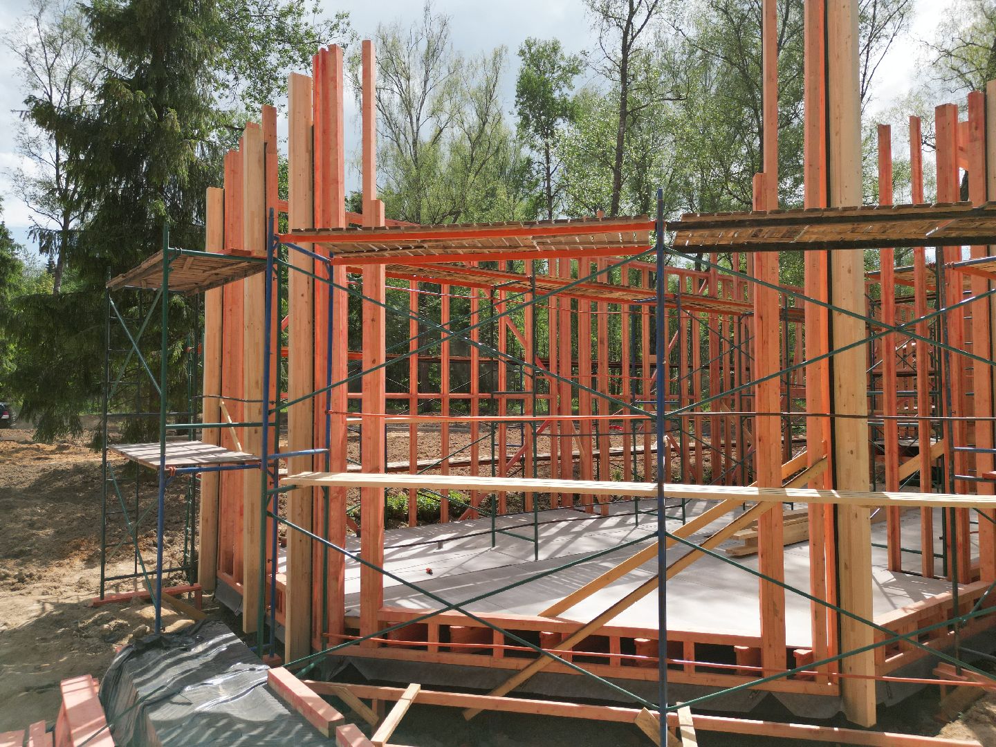 видео с коптера, лесопарк Соколка, благоустройство в истре,