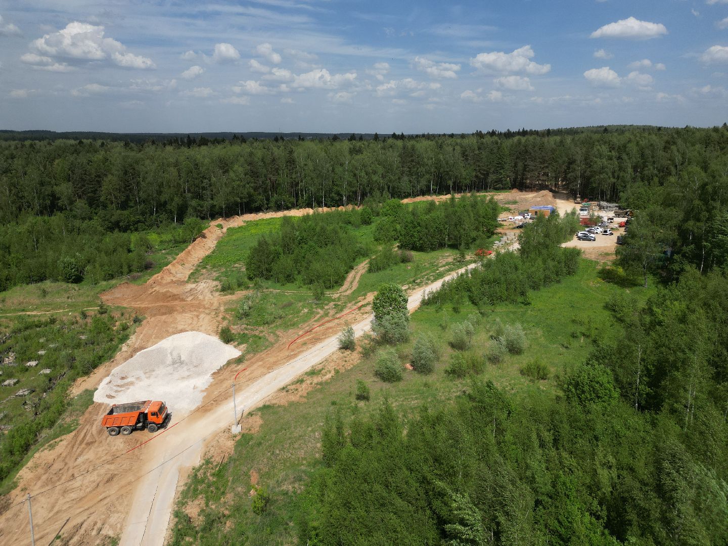 видео с коптера, лесопарк Соколка, благоустройство в истре,
