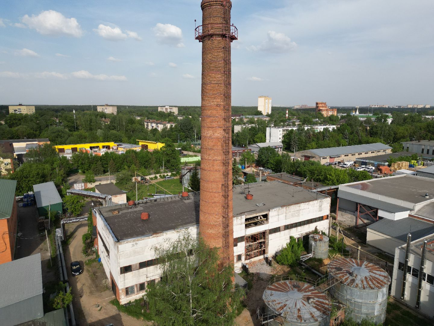 видео с коптера, котельная 8 в Истре, Дедовская котельная,