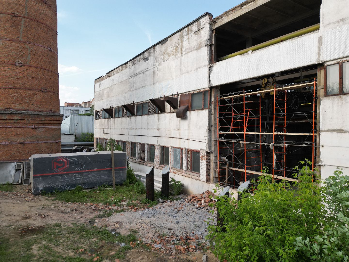 видео с коптера, котельная 8 в Истре, Дедовская котельная,