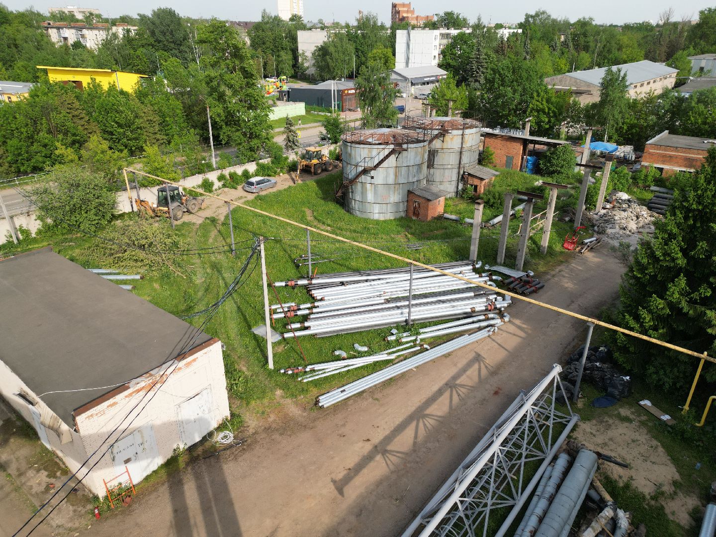 видео с коптера, котельная 8 в Истре, Дедовская котельная,
