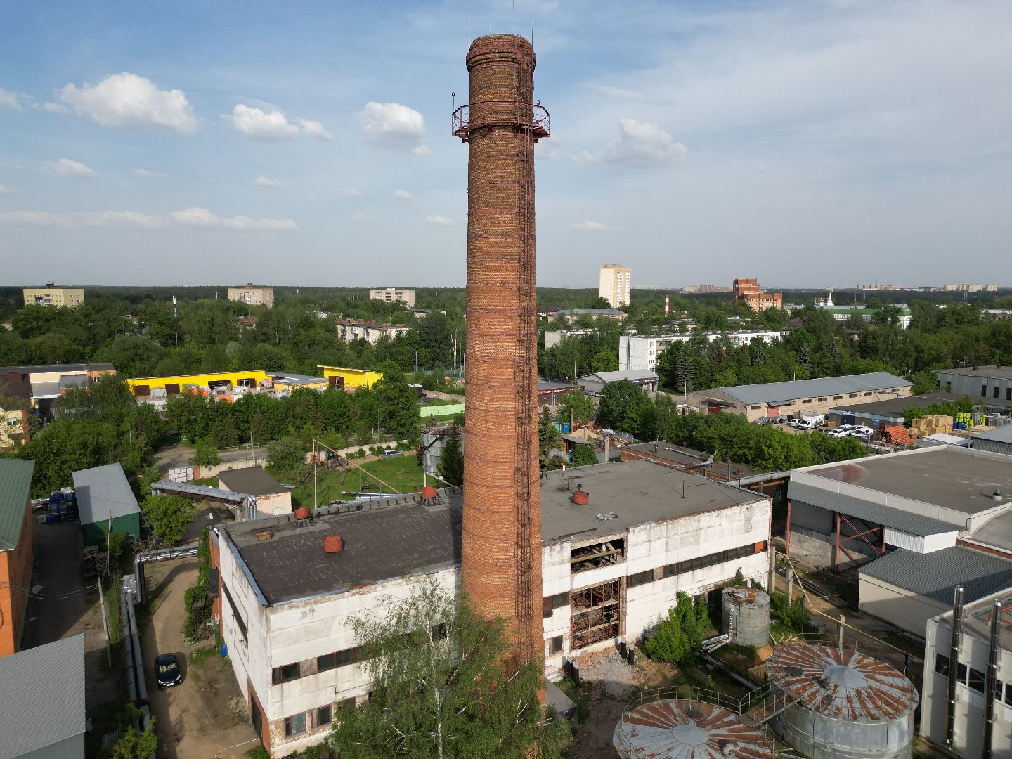 видео с коптера, котельная 8 в Истре, Дедовская котельная,