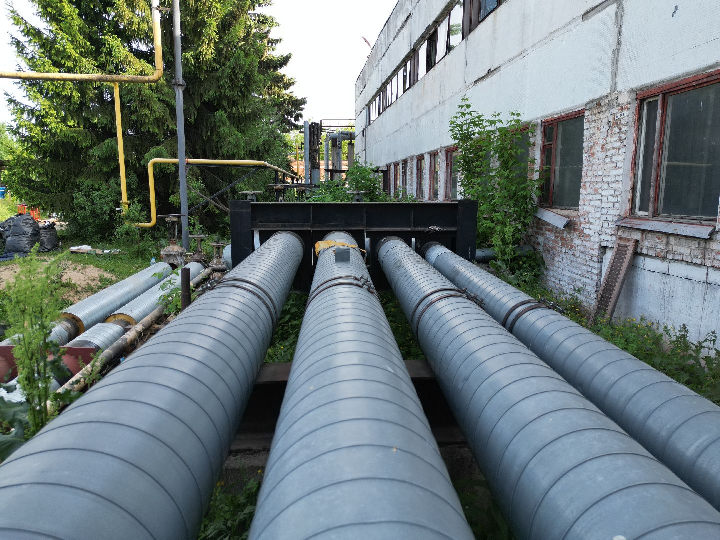 видео с коптера, котельная 8 в Истре, Дедовская котельная,