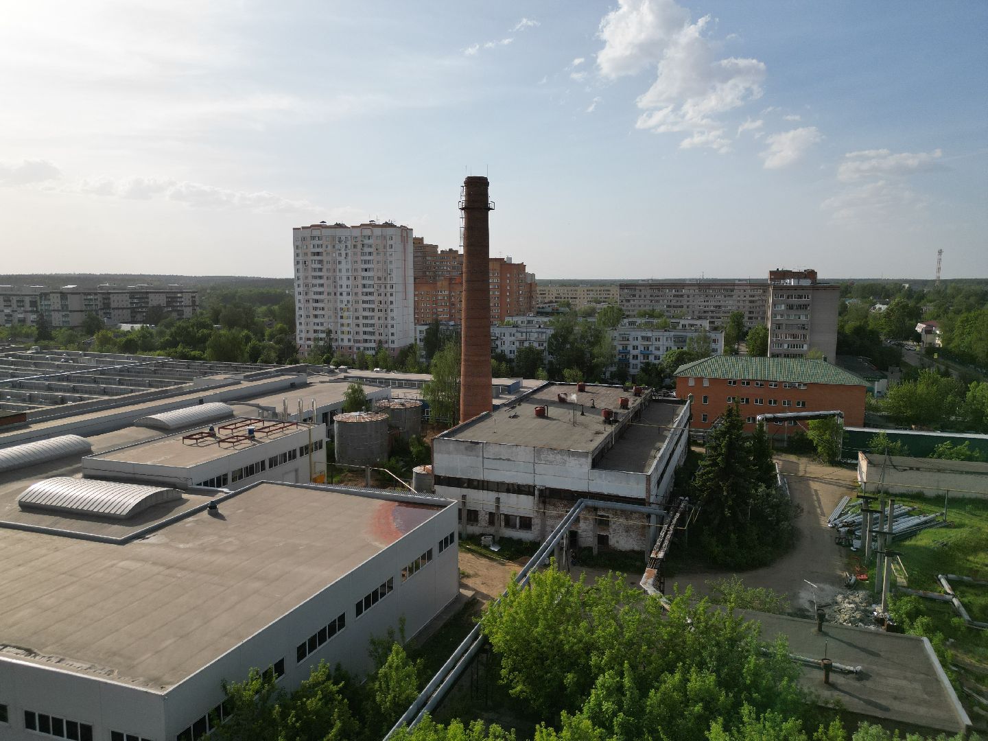 видео с коптера, котельная 8 в Истре, Дедовская котельная,