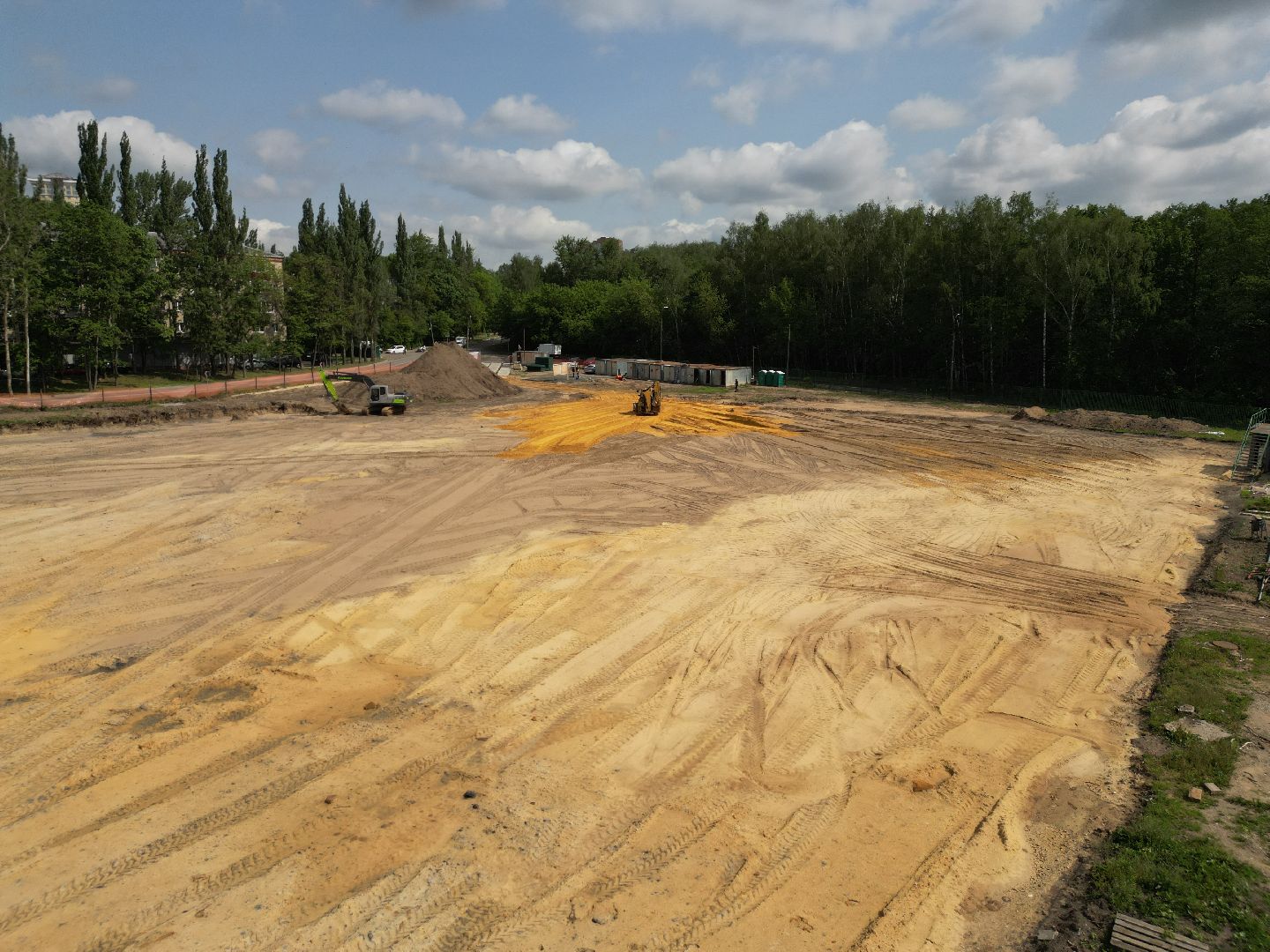 видео с коптера, стадион полет, спорт в лыткарине,