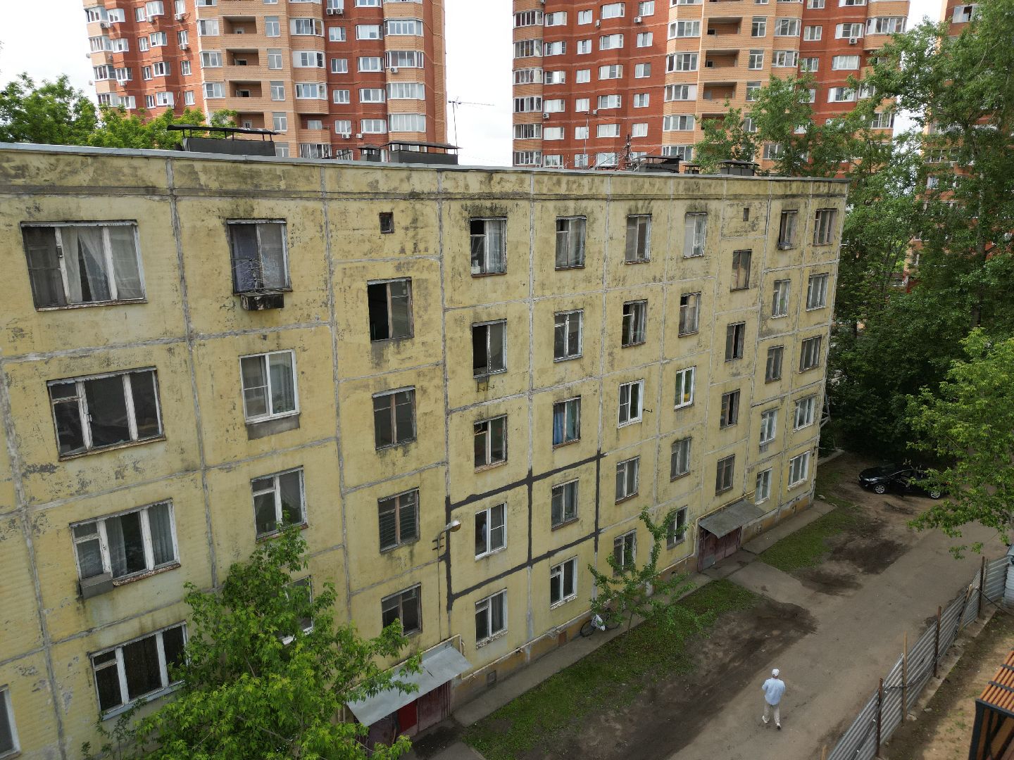 видео с коптера, переселение из ветхого жилья,