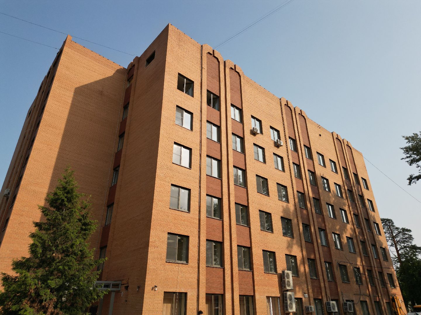 видео с коптера, поликлиника в пушкино, медицина в пушкино,