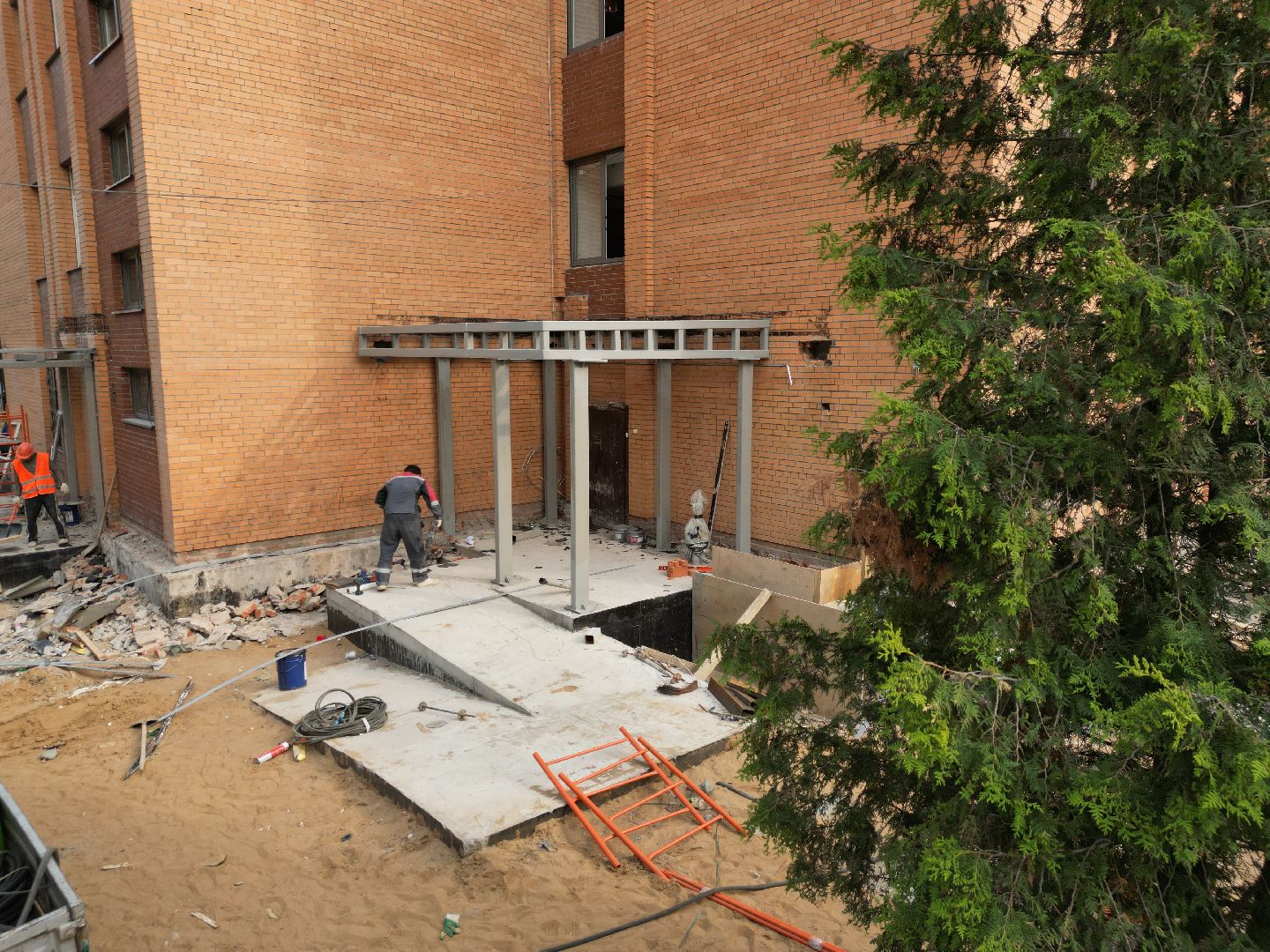 видео с коптера, поликлиника в пушкино, медицина в пушкино,