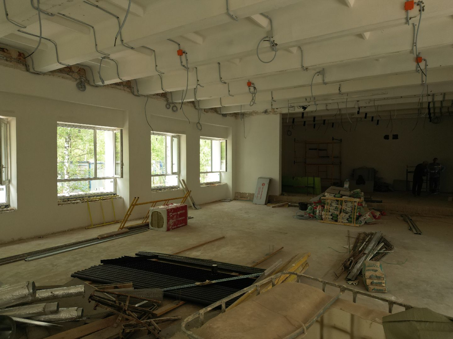 видео с коптера, школа 4 в Красноармейске, образование в подмосковье,