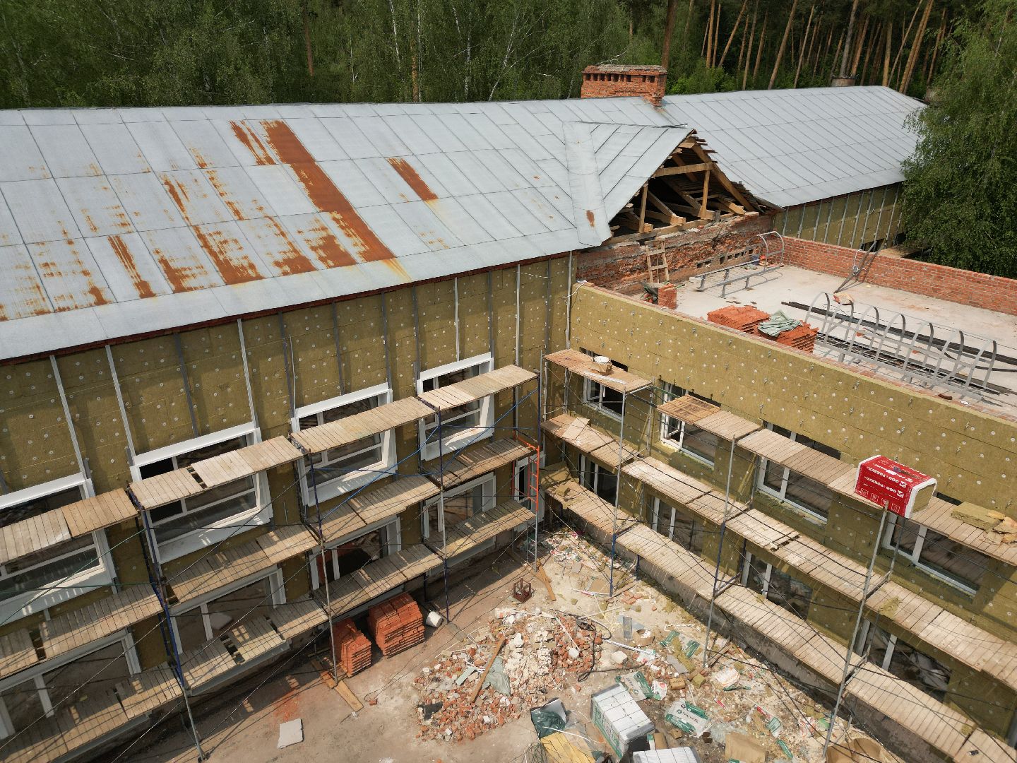 видео с коптера, школа 4 в Красноармейске, образование в подмосковье,