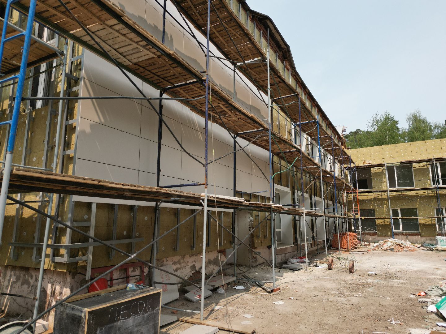 видео с коптера, школа 4 в Красноармейске, образование в подмосковье,