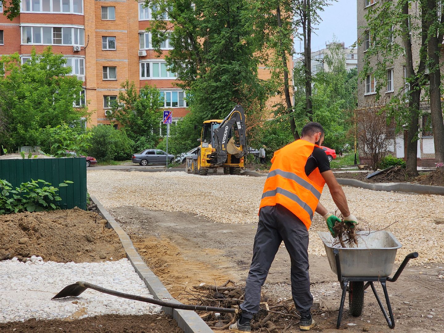 жители, двор, ремонт, благоустройство, электросталь,