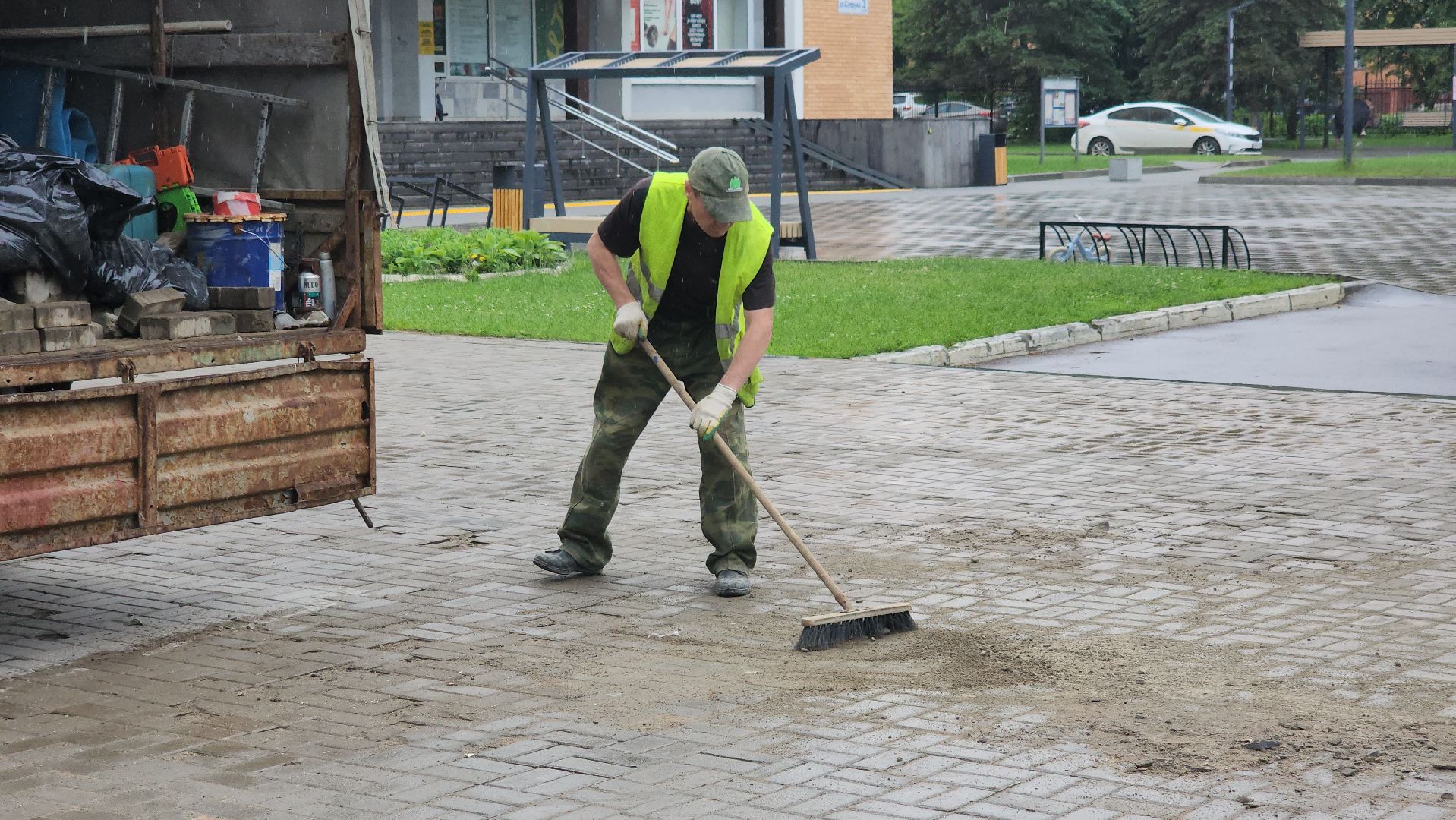 Замена плитки, щёлково, ремонт дорожки,