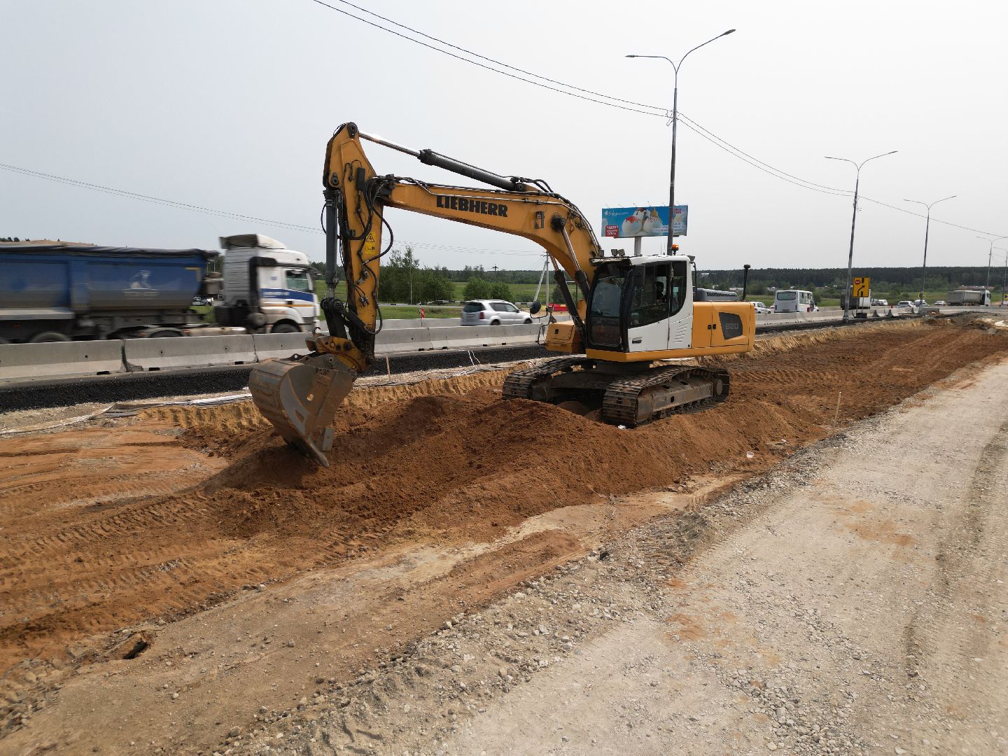 видео с коптера, трасса М-8 , Реконструкция трассы М-8,