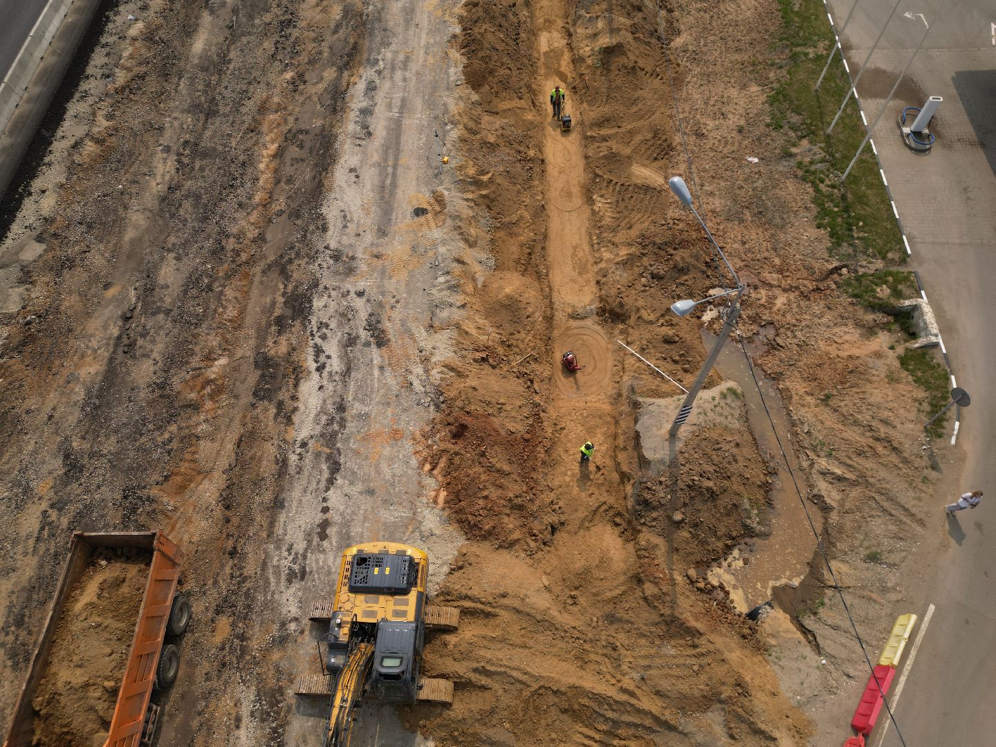 видео с коптера, трасса М-8 , Реконструкция трассы М-8,