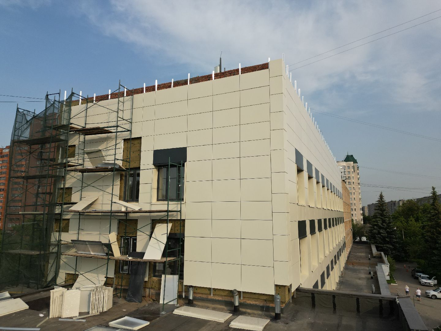 видео с коптера, поликлиника 9 в ивантеевке, медицина в пушкино,