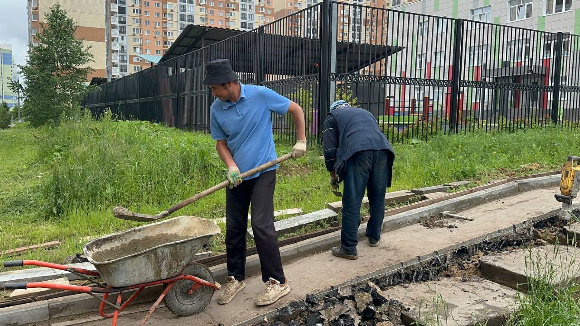 благоустройство, домодедово,