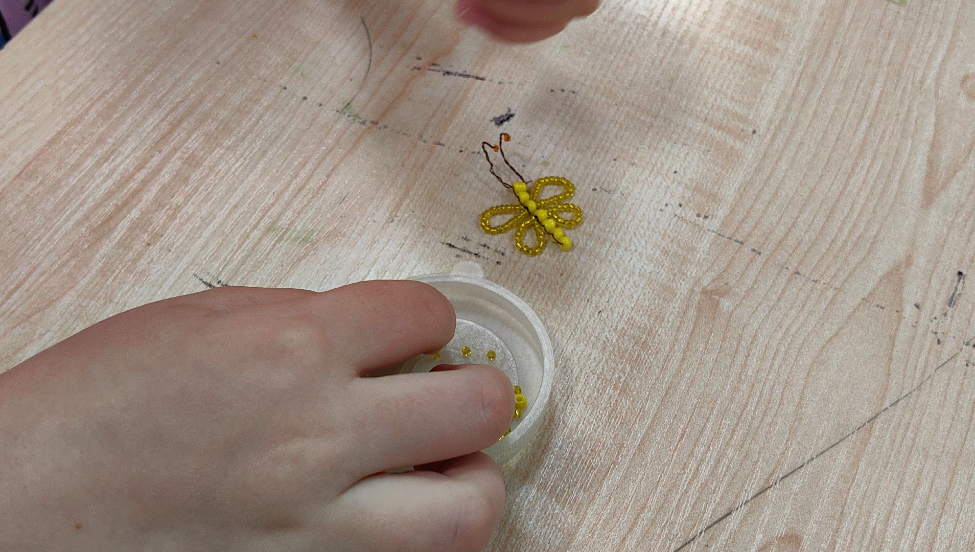 бисер, мастер-класс, поделка, лагерь, настольные игры,