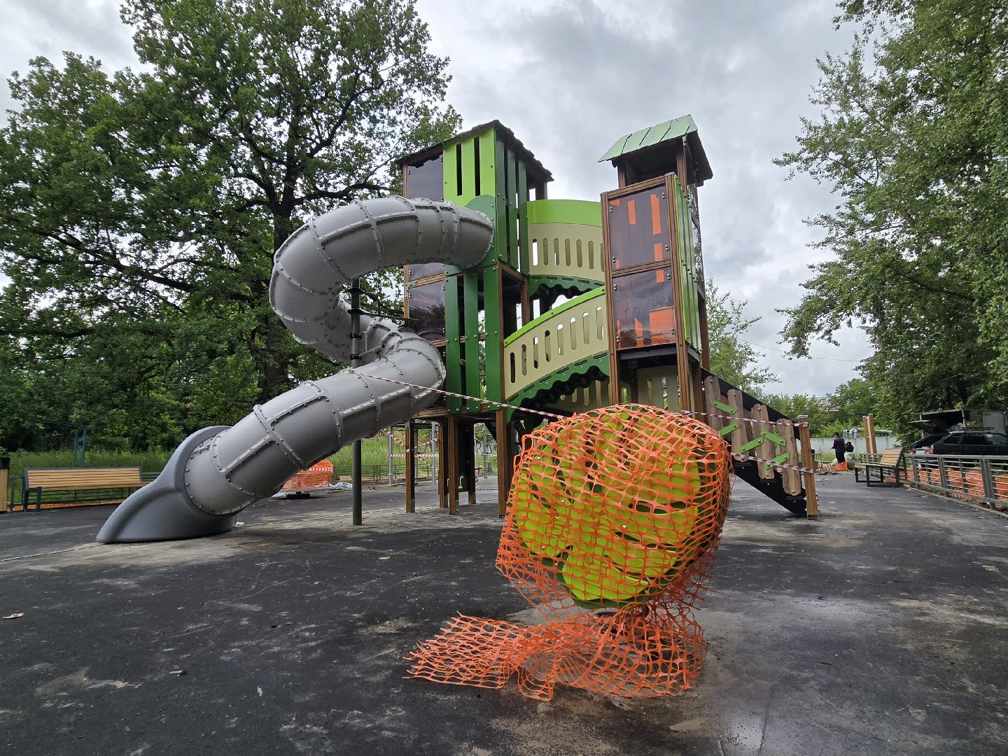 Коломна, губернаторская детская площадка, детский игровой комплекс,