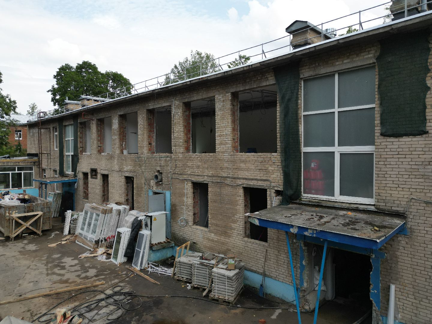 видео с коптера, детский сад Родничок, детский сад в долгопрудном,