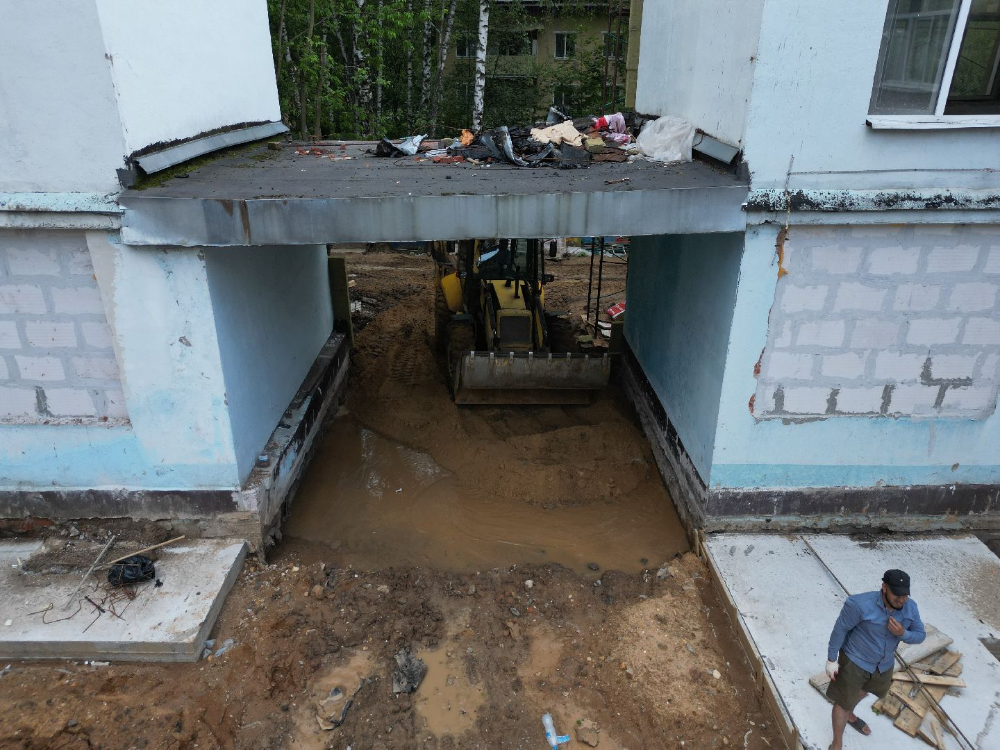 видео с коптера, детский сад 9 в долгопрудном, ремонт детского сада долгопрудный,