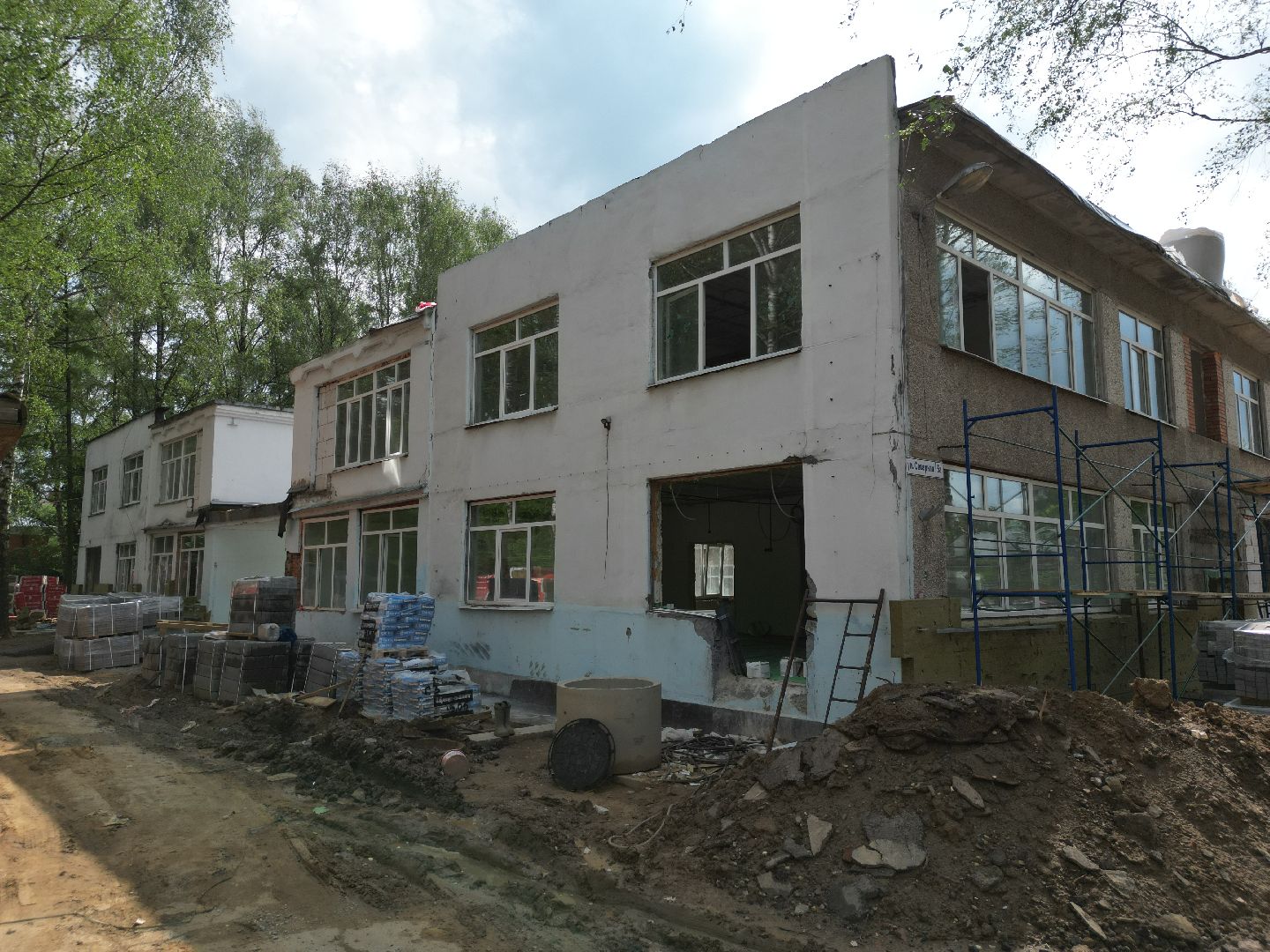 видео с коптера, детский сад 9 в долгопрудном, ремонт детского сада долгопрудный,