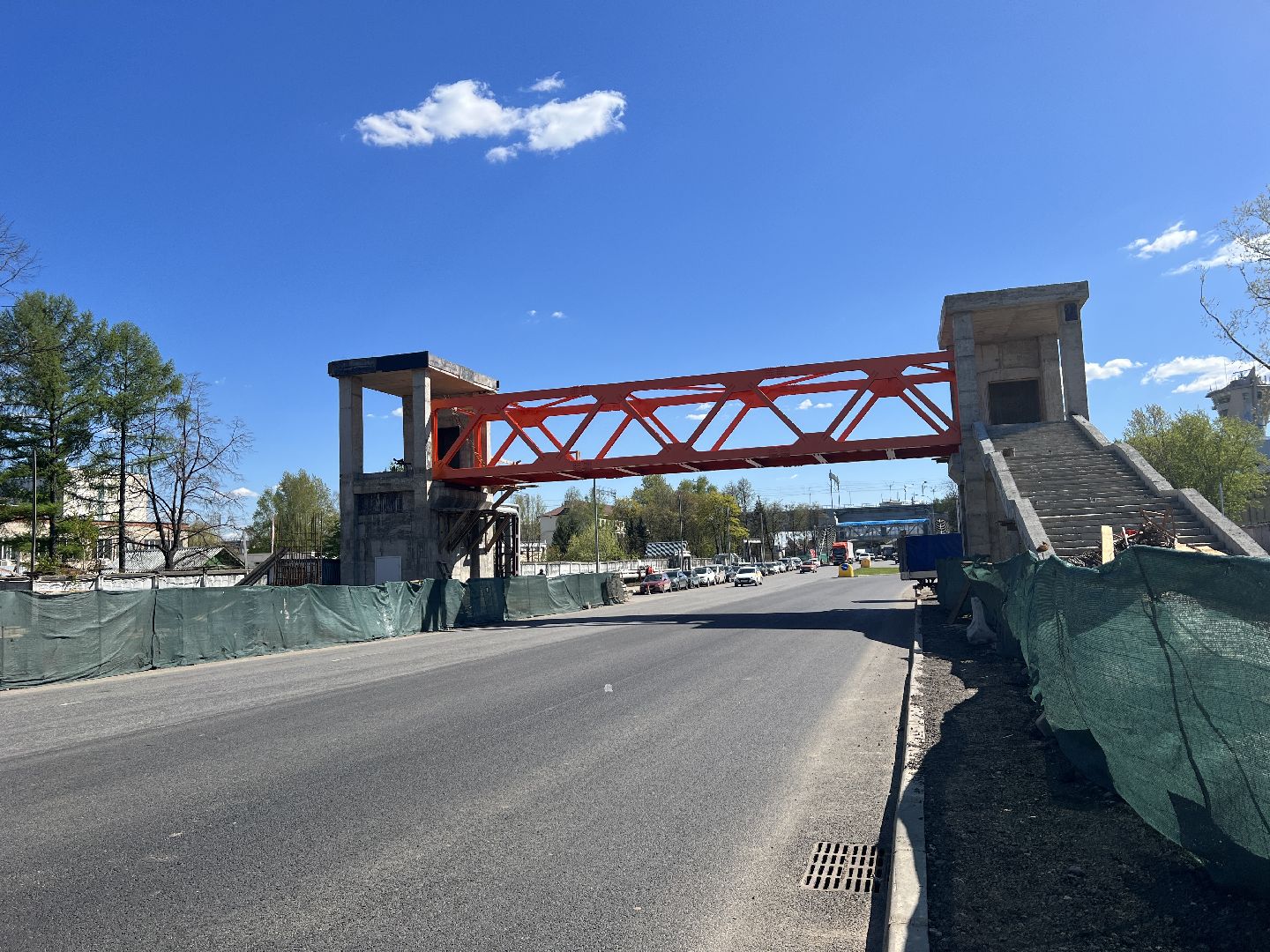 Химки, Шереметьево, надземный переход, реконструкция кольцевой развязки