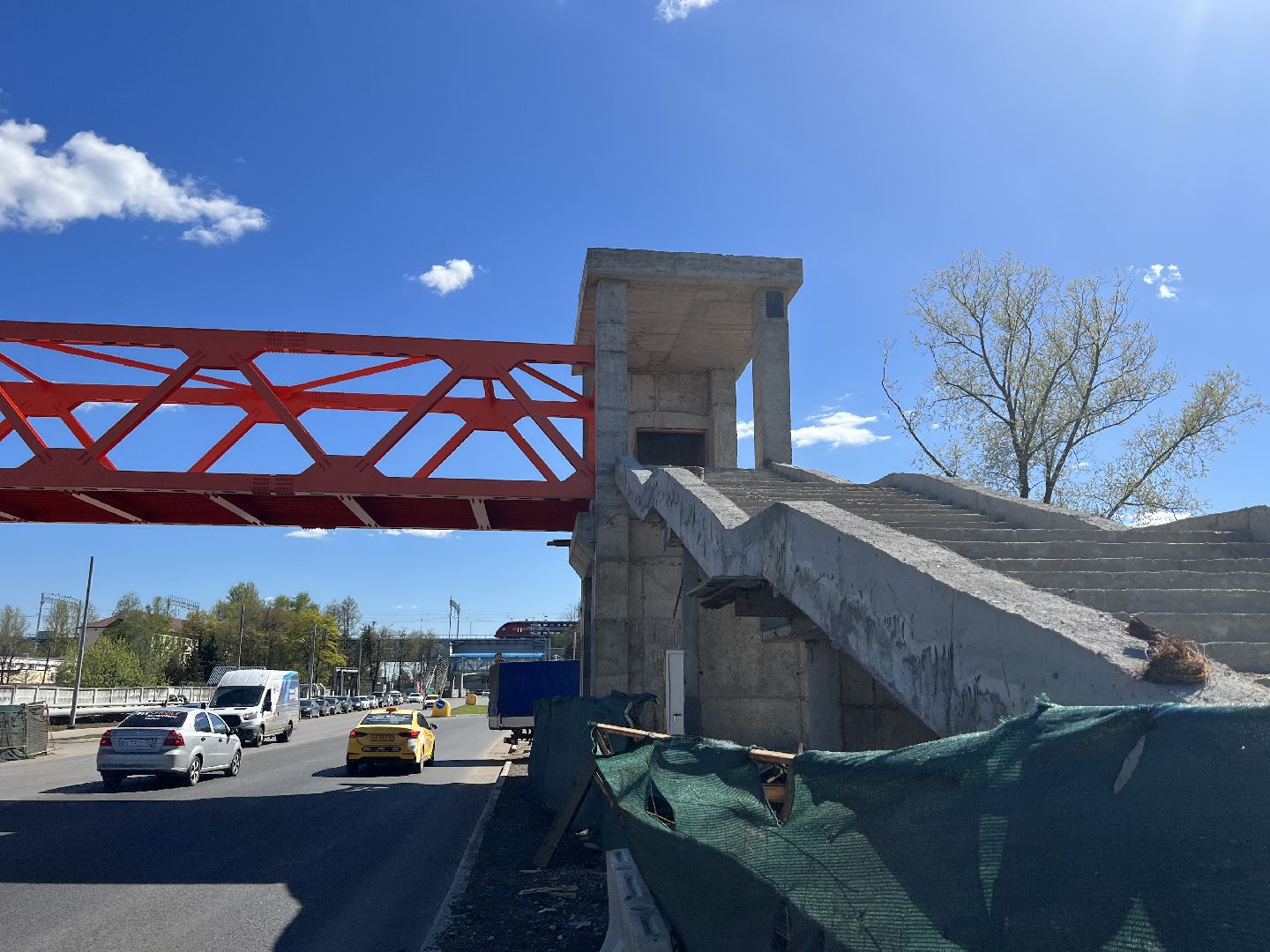 Химки, Шереметьево, надземный переход, реконструкция кольцевой развязки