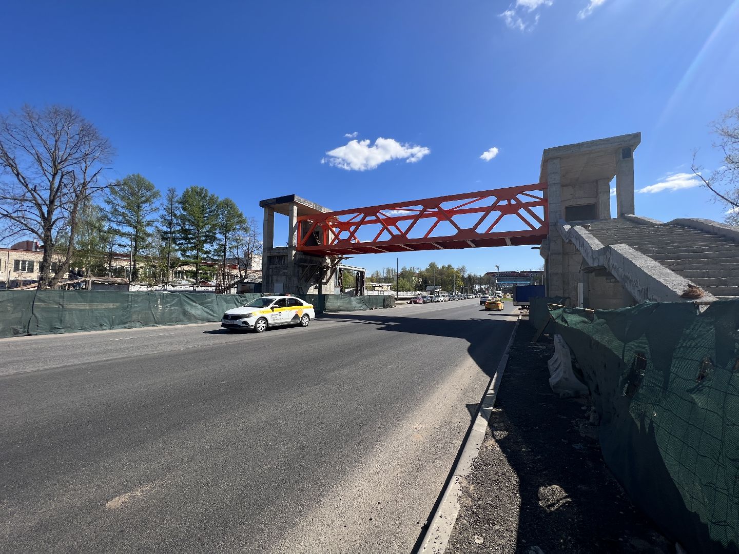 Химки, Шереметьево, надземный переход, реконструкция кольцевой развязки