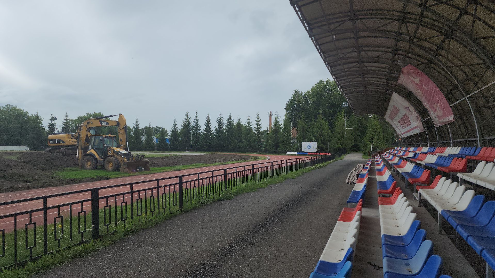 Зарайск, Стадион в Зарайске,  Строительство,