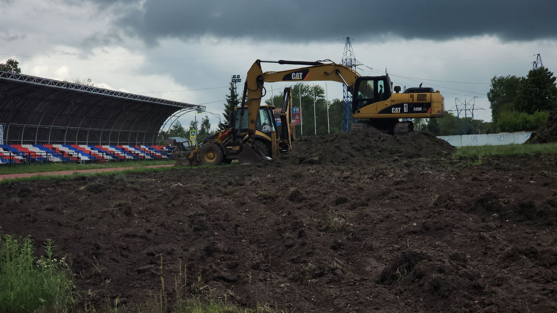 Зарайск, Стадион в Зарайске,  Строительство,
