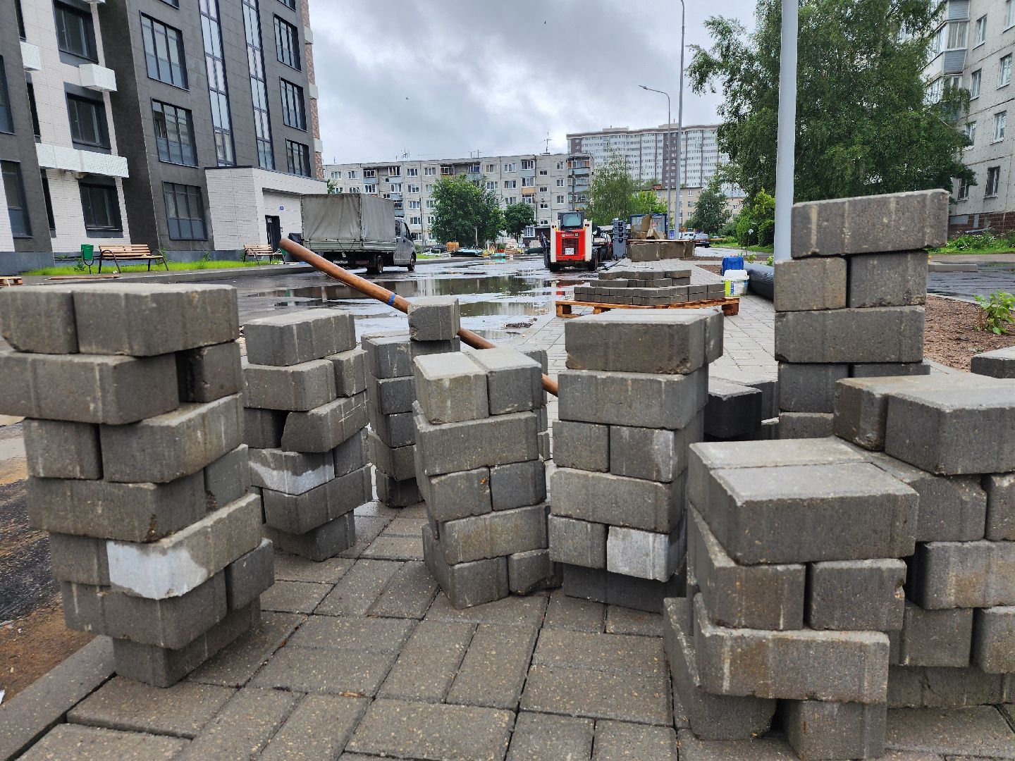 строительство домов для переселенцев, переселение из аварийного жилья, благоустройство, старая купавна, богородский городской округ,