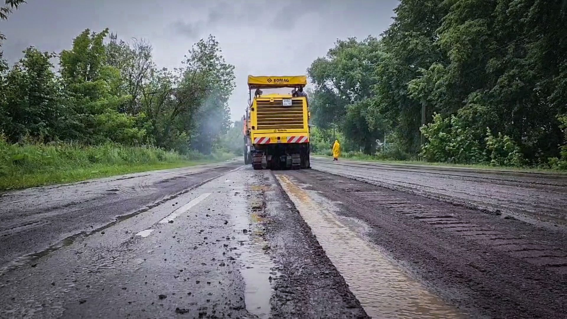 бронницы, ремонт дороги в бронницах, ремонт дороги в каширском переулке ,