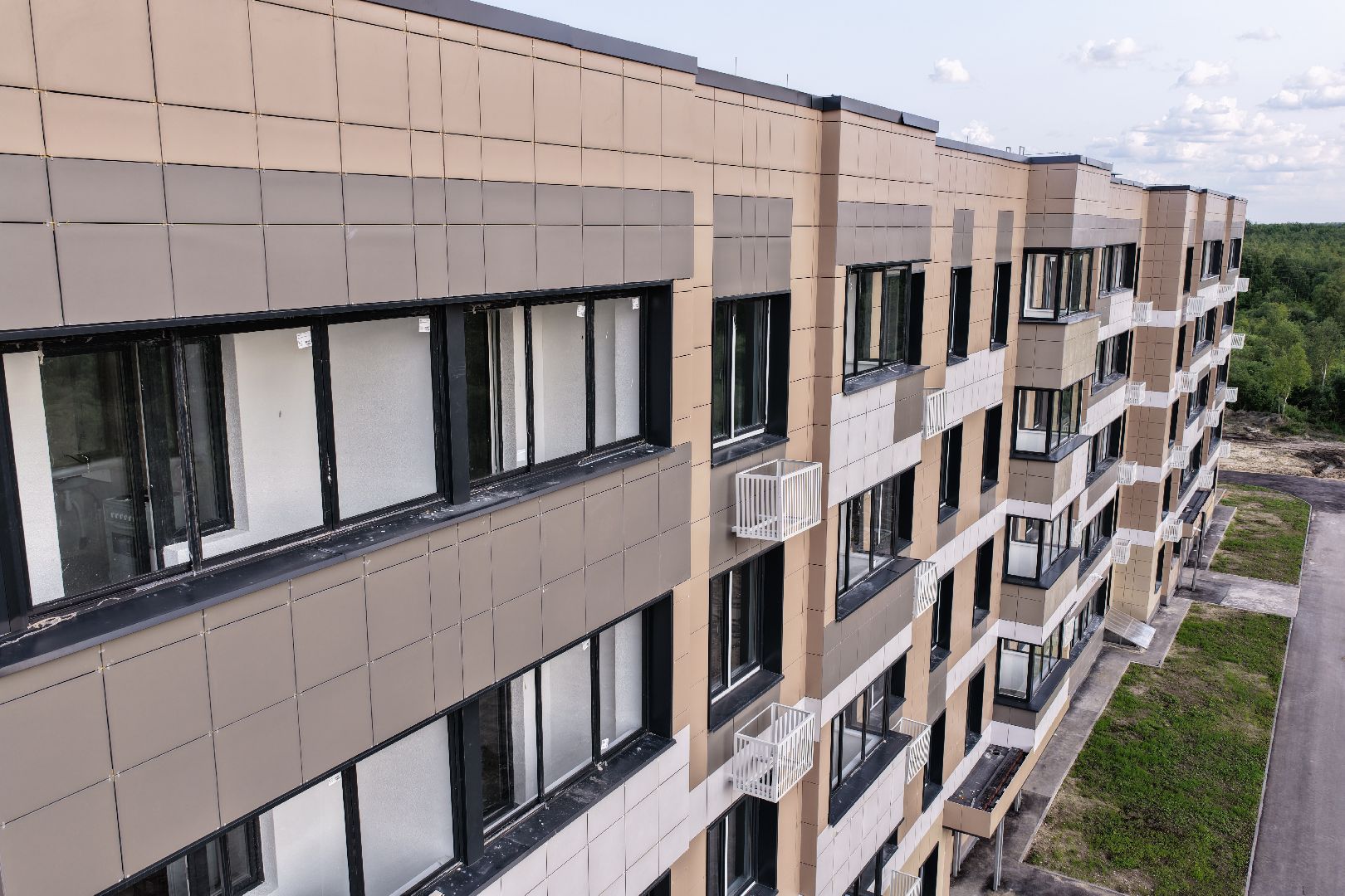 видео с коптера, переселение из аварийного жилья, дом для переселенцев в шатуре,