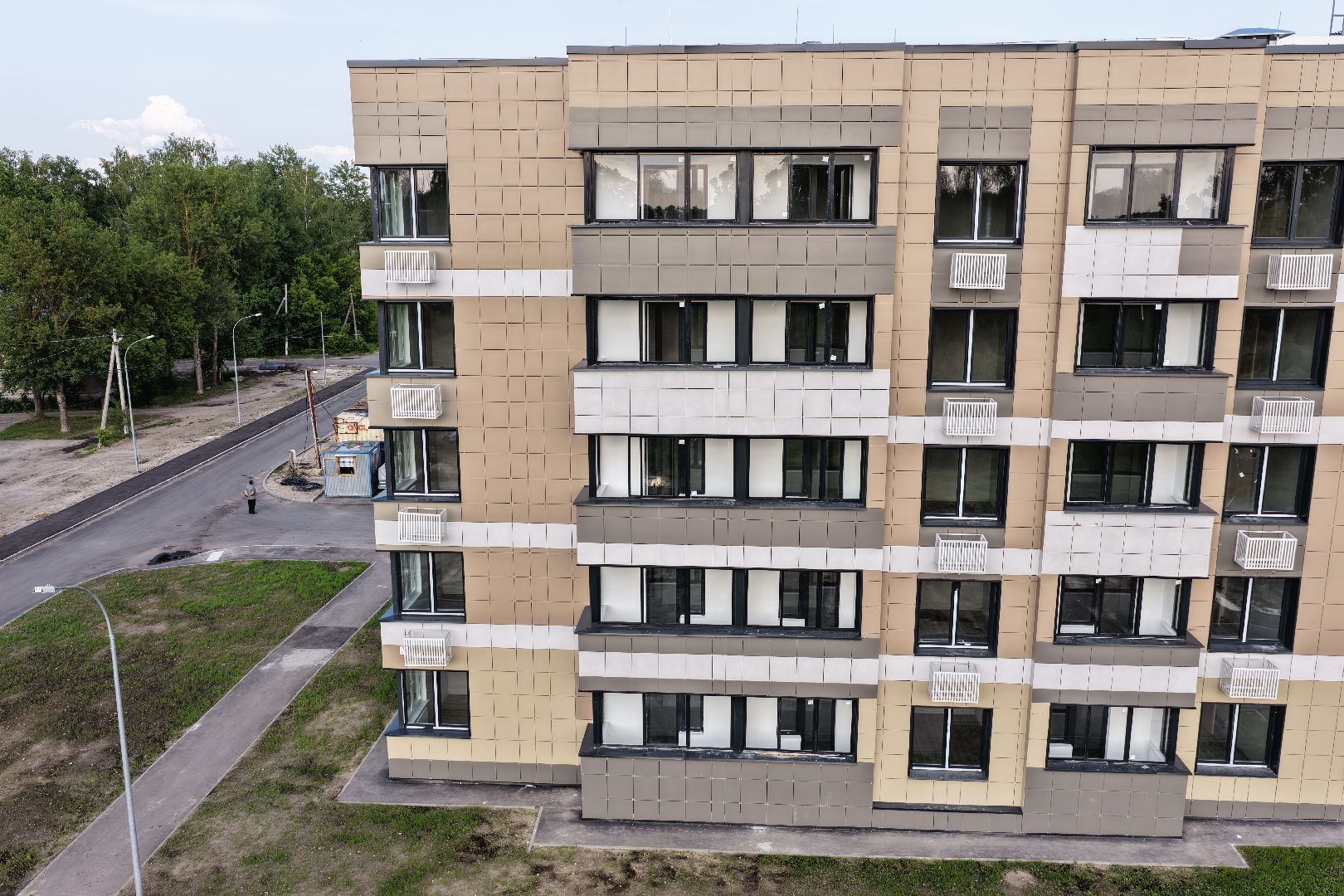 видео с коптера, переселение из аварийного жилья, дом для переселенцев в шатуре,