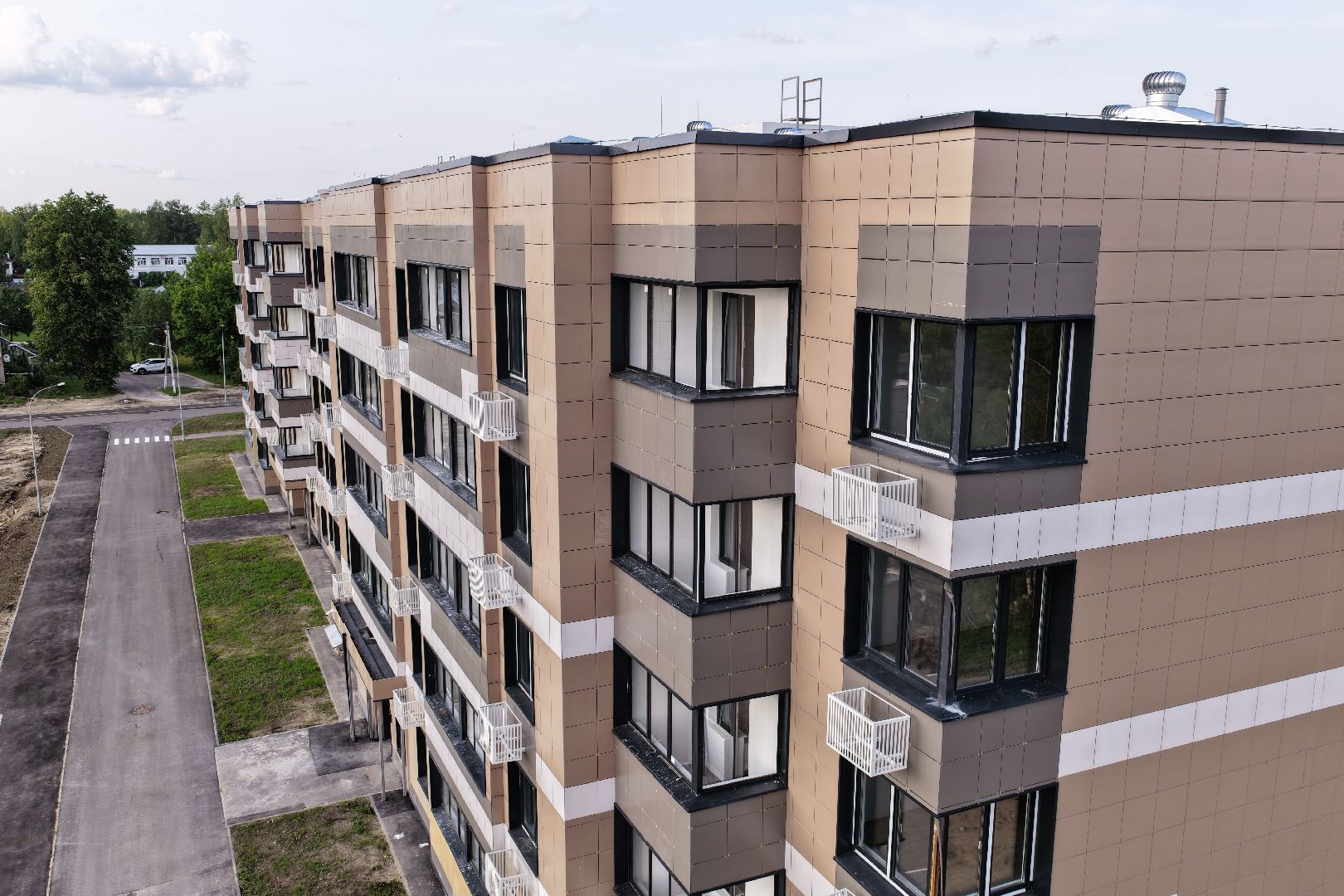 видео с коптера, переселение из аварийного жилья, дом для переселенцев в шатуре,