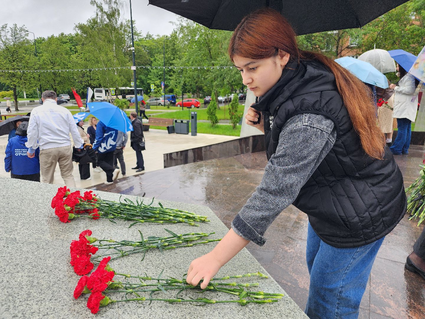 фрязино, день памяти и скорби, возложение цветов, митинг памяти,
