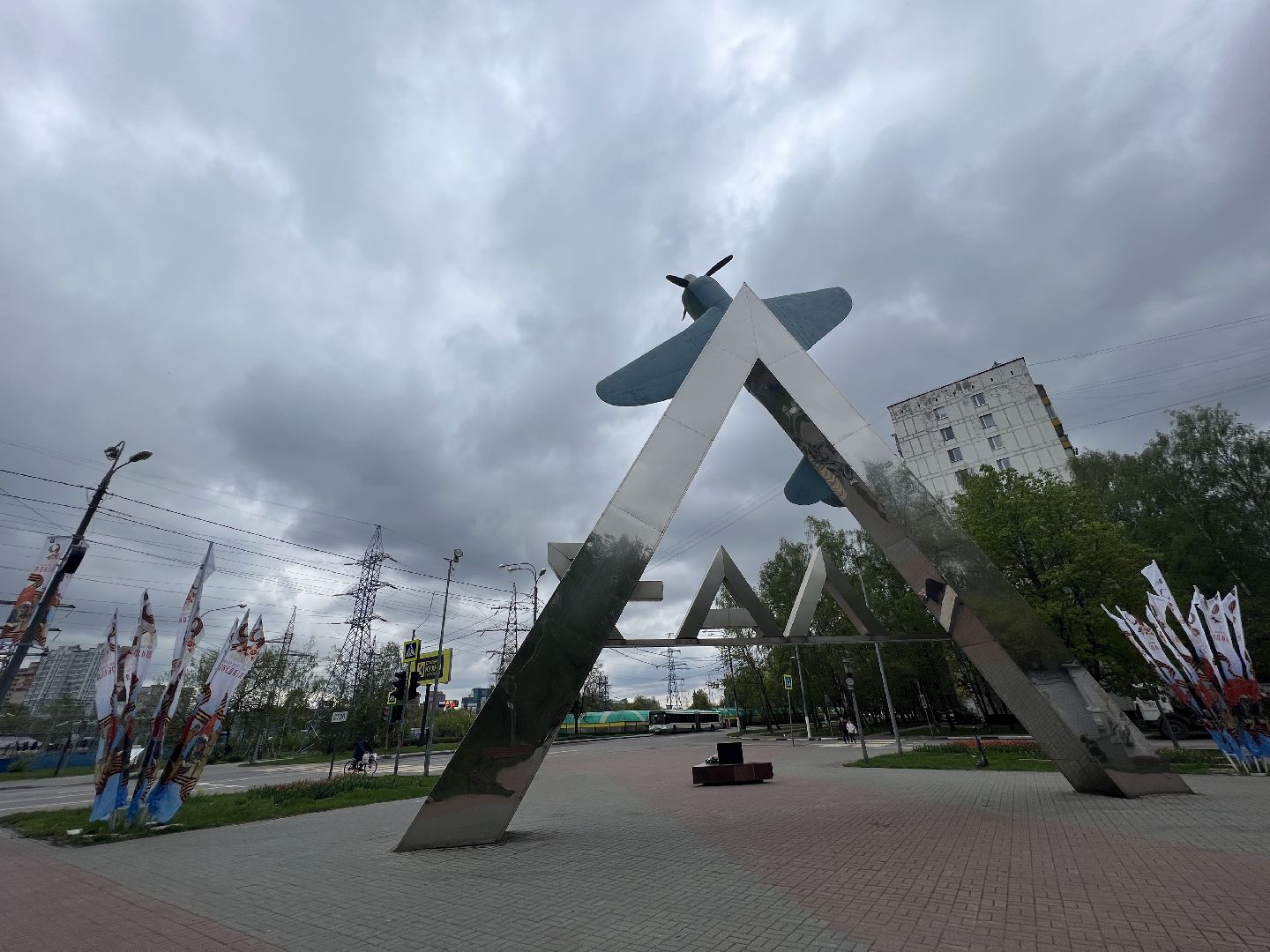 Химки, монумент, парк Дубки, ЛА-7, памятник, 9 мая, благоустройство, День Победы